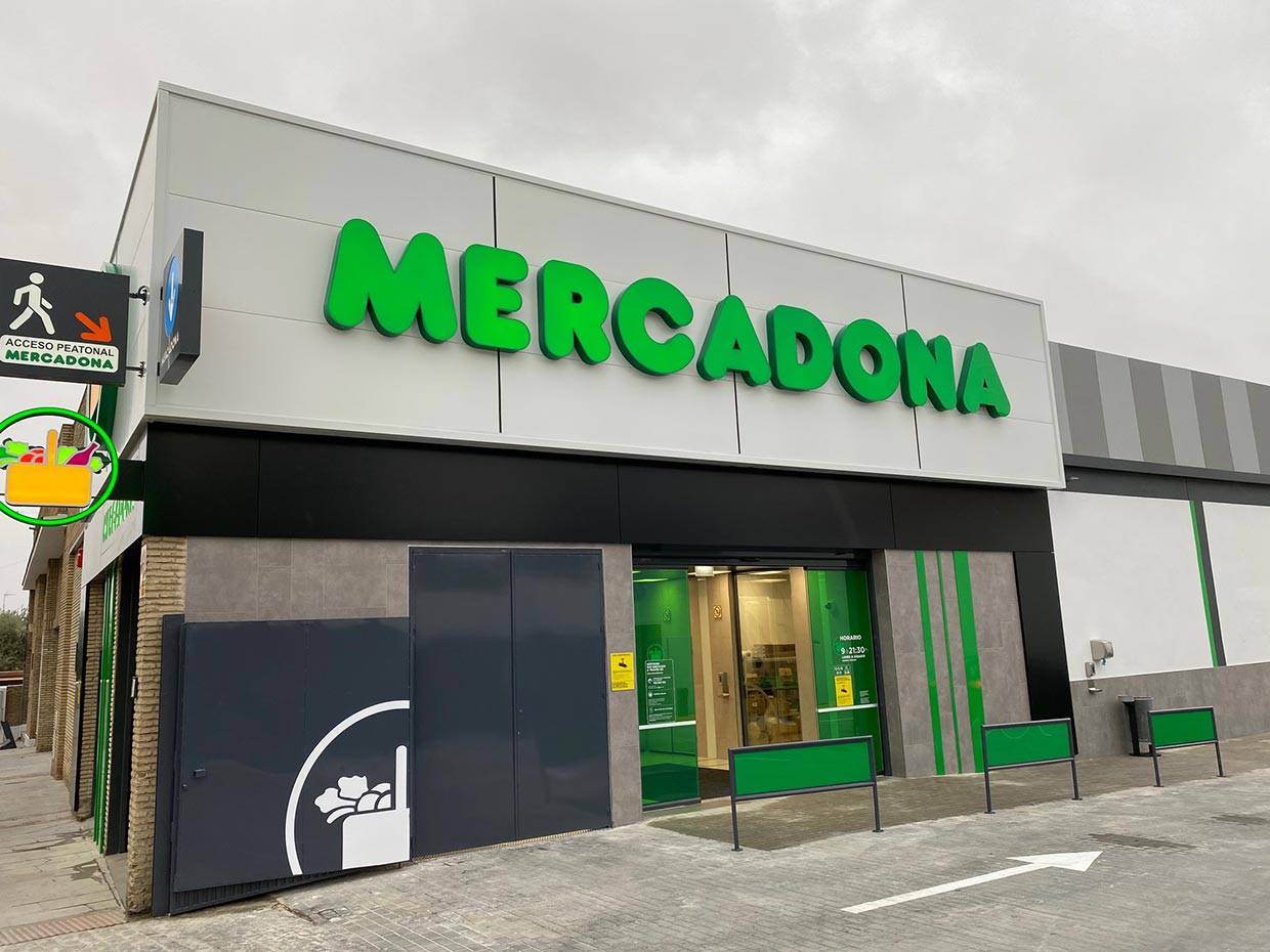 Obras y reformas para supermercados Mercadona en España